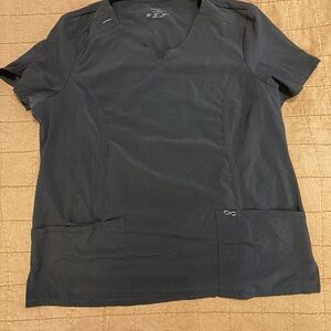 Cherokee Infinity Black Scrub Top
